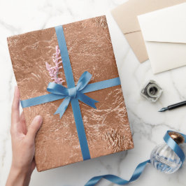Simulierte Rose Gold Foil Texture Elegant Celebrat Geschenkpapier