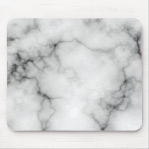 Simulierter weißer und schwarzer Marmor Mousepad