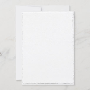 Simuliertes Handdrehmoment Deckle Save the Date Vo