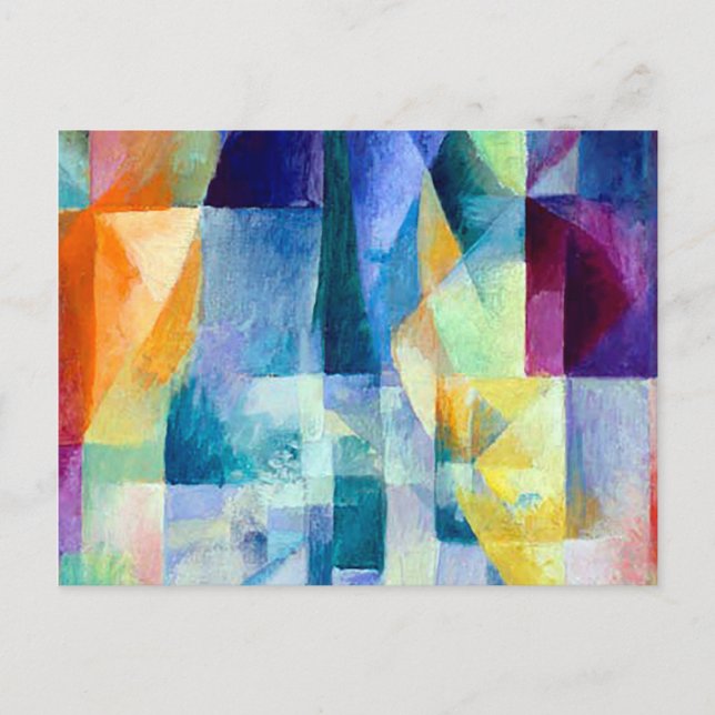 Simultane Fenster von Robert Delaunay Postkarte (Vorderseite)