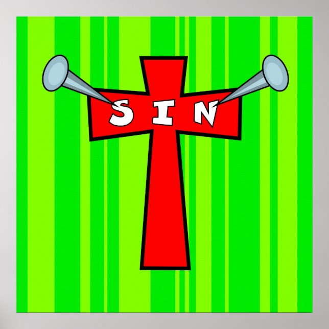 Sin und Kreuz Poster (Vorne)