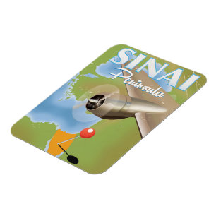 Sinai Halbinsel Flugplakat Magnet