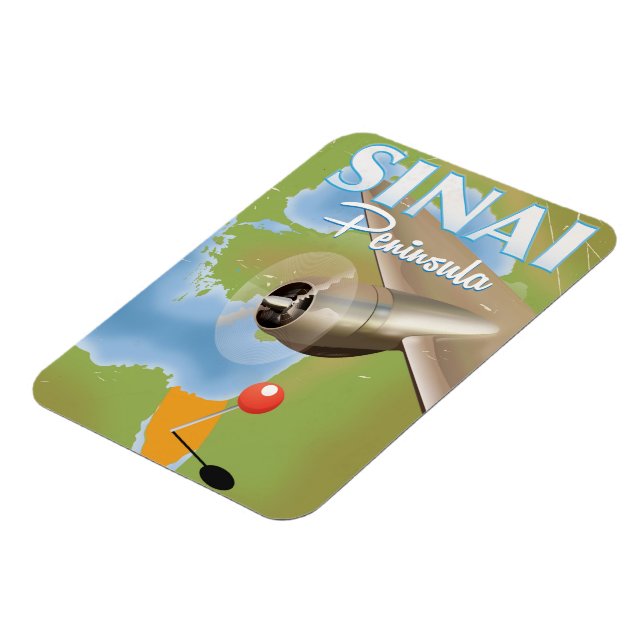 Sinai Halbinsel Flugplakat Magnet (Linke Seite)