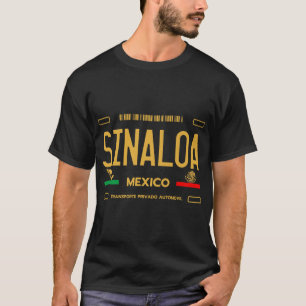 Sinaloa Mexico License Plakat Ästhetische Sinaloa  T-Shirt
