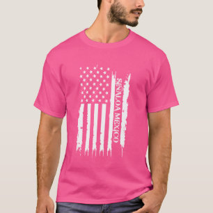 Sinaloa Mexico United Staaten beklagt US-Flagge T-Shirt