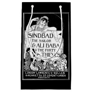 Sinbad, der Seeleute und Ali Baba Retro Vintage Ku Kleine Geschenktüte