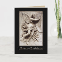 Sinceras Condolencias ANGEL Spanish Sympathy Card