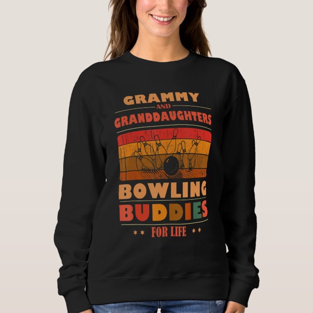 Sincere Granddaughters GRAMMY Buddies For Life Bow Sweatshirt (Vorderseite)