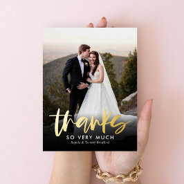 Sincere vielen Dank an die Post Folien Feiertagspostkarte