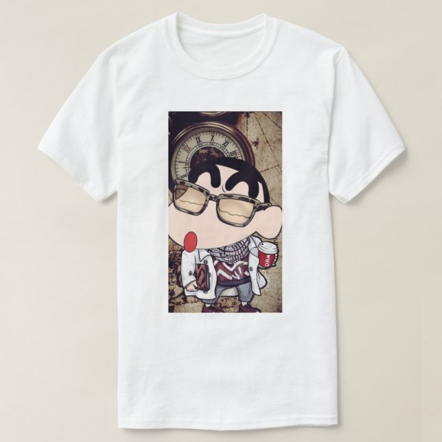 Sinchan mit Auffrischung 🥤 T-Shirt (Design vorne)