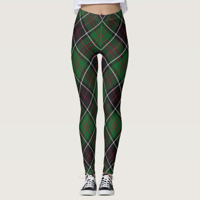 Sinclair Clan Jagd Tartan Variante Kariert Leggings (Vorderseite)