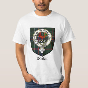 Sinclair Clan-Wappen-AbzeichenTartan T-Shirt