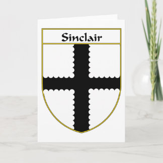 Sinclair Coat of Arms/Familienwappen Feiertagskarte