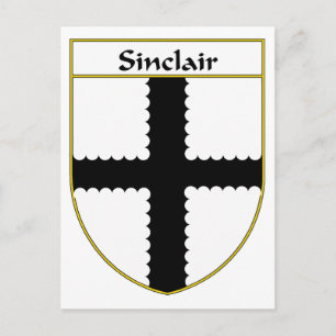 Sinclair Coat of Arms/Familienwappen Postkarte