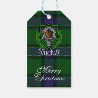 Sinclair Scottish Clan Tartan & Crest Geschenkanhänger