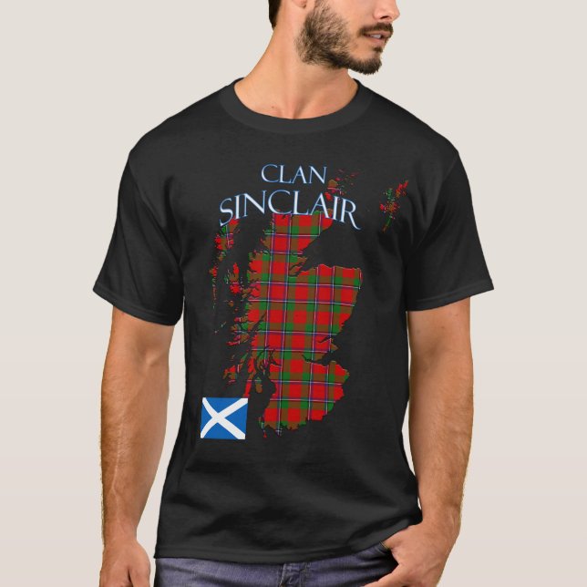 Sinclair Scottish Clan Tartan Scotland T-Shirt (Vorderseite)