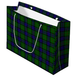 Sinclair Tartan Blau kariert Große Geschenktüte