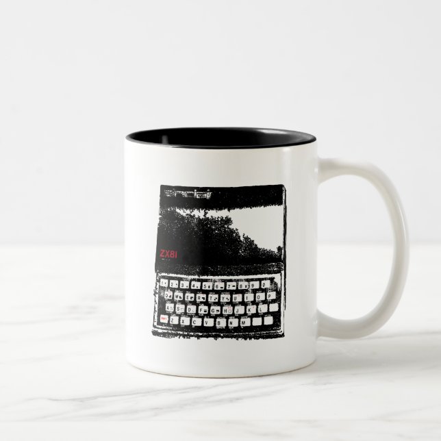 Sinclair ZX81 Zweifarbige Tasse (Rechts)