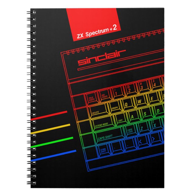 Sinclair ZX Spektrum Rainbow Notizblock (Vorderseite)