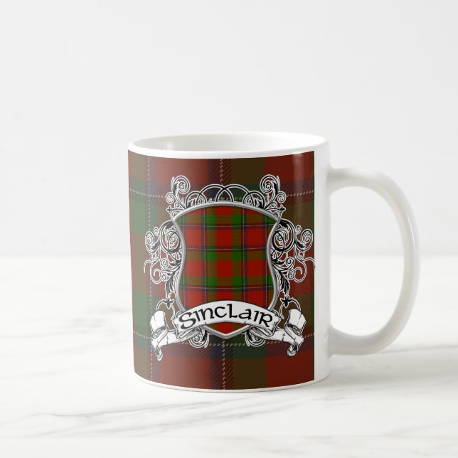 Sinclairtartan-Schild Kaffeetasse (Rechts)