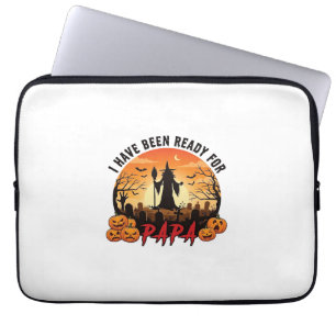 Sind Bereit Papa Halloween Hexe Kürbisse Grab Laptopschutzhülle