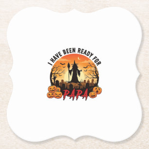 Sind Bereit Papa Halloween Hexe Kürbisse Grab Untersetzer