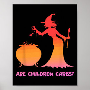Sind Children Carbon Hexenkessel Halloween Design Poster