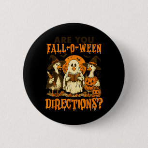 sind Fall-o-ween-Anweisungen Lustig Halloween-Lehr Button