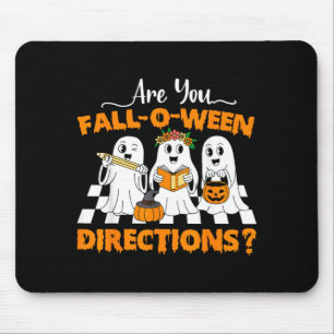 sind Fall O Ween Richtungen Lustig Lehrer Hallowee Mousepad