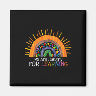 Sind hungrig nach einem Geschenk des Regenbogenleh Magnet