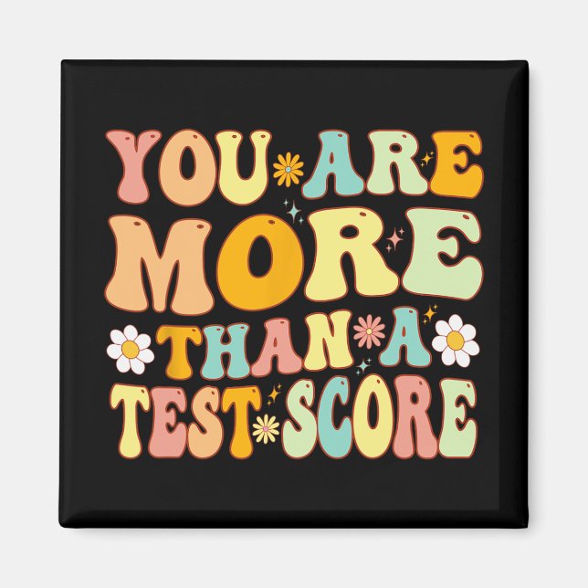 sind mehr als ein Test-Score Groovy Lehrer Testing Magnet (Vorne)
