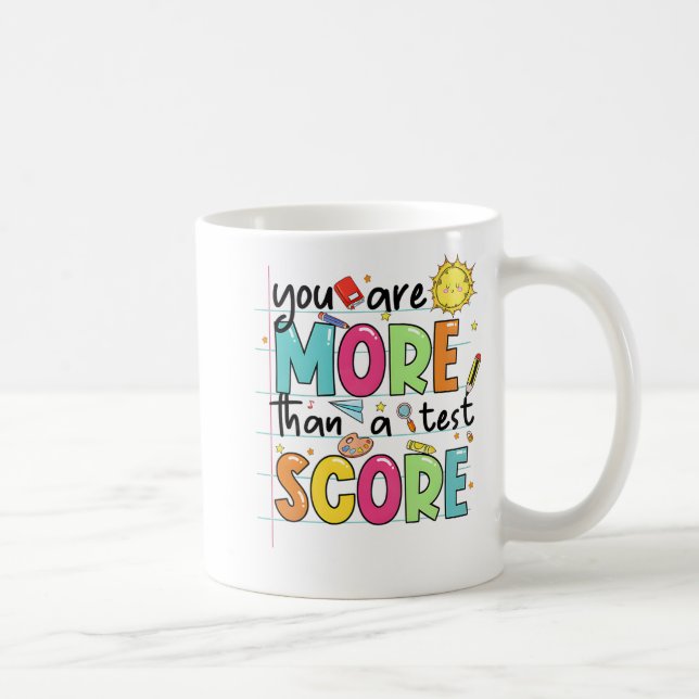 sind mehr als ein Test-Score-Lehrer Test Da Kaffeetasse (Rechts)