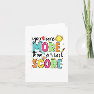 sind mehr als ein Test-Score-Lehrer Test Da Karte