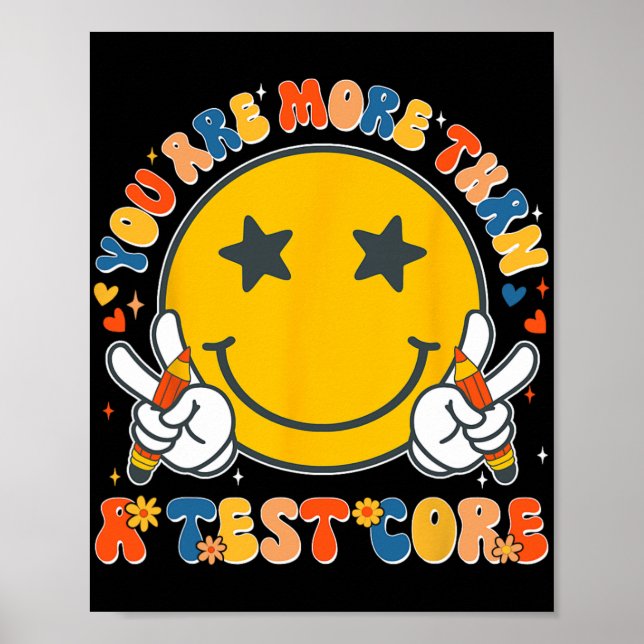 sind mehr als ein Test-Score-Lehrer Test Da Poster (Vorne)