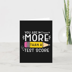 sind mehr als ein Test-Score-Lehrer Testing Tag 3 Karte