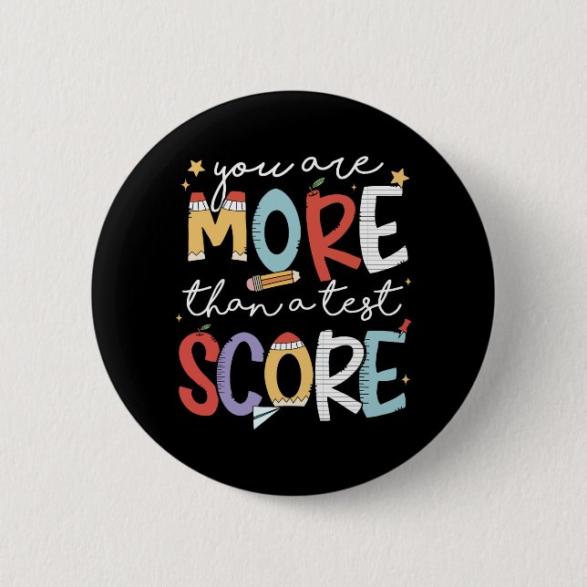 sind mehr als ein Test-Score-Teststaar-Test Button (Vorderseite)