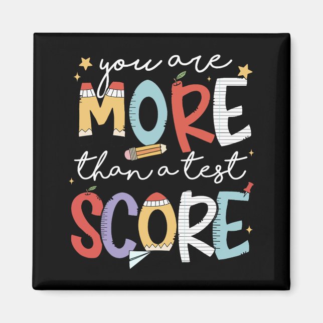 sind mehr als ein Test-Score-Teststaar-Test Magnet (Vorne)