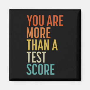 sind mehr als ein Test Score Vintag Lehrer Testing Magnet