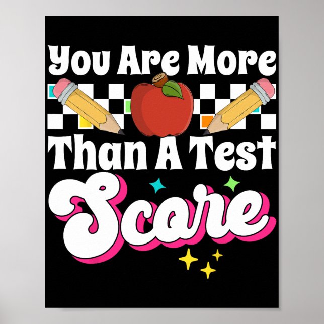 sind mehr als ein Testergebnis-Testtag Poster (Vorne)
