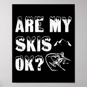 Sind meine Skier Ok Funny Ski Geschenke Poster