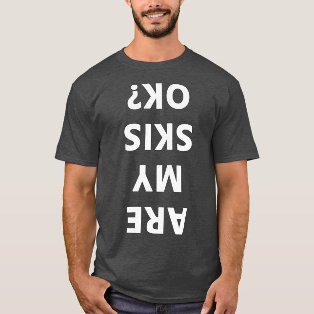 Sind meine Skier okay Winter Funny Ski? T-Shirt (Vorderseite)