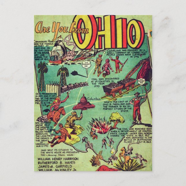 Sind Sie aus Ohio? Postkarte (Vorderseite)