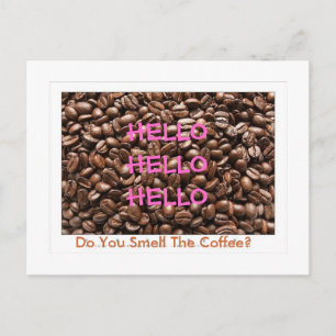 Sind Sie Awake-Coffee Postcard - Maßgeschneidert Postkarte