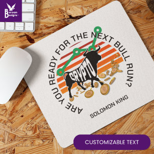 Sind Sie bereit, Bitcoin mit CRYPTO BULL auszuführ Mousepad
