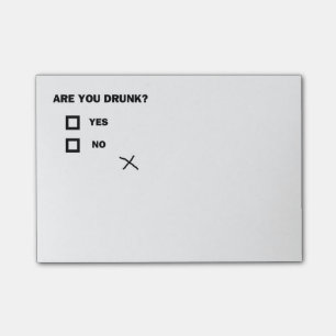 Sind Sie betrunken? Post-it Klebezettel