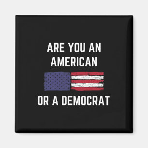 Sind Sie ein Amerikaner oder ein patriotischer Dem Magnet