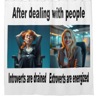 Sind Sie ein introvertierter oder extrovertierter  Duschvorhang