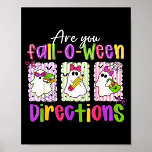 Sind Sie Fall-o-ween-Anleitungen Gruseliger Süßer  Poster