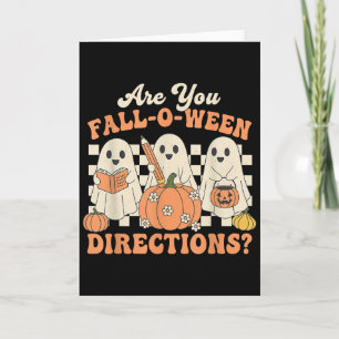 Sind Sie Fall O Ween Anweisungen Lustiger Hallowee Karte