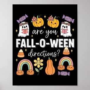 Sind Sie Fall O Ween Anweisungen Lustiger Hallowee Poster